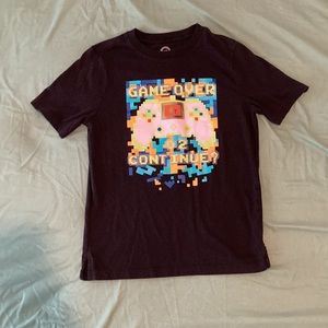 Wonder Nation Sz 8 Boys. Game Over shirt. Black